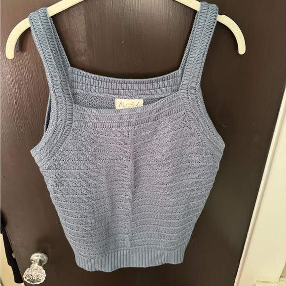 Marled Soft Gray Knit Top - Picture 4 of 4
